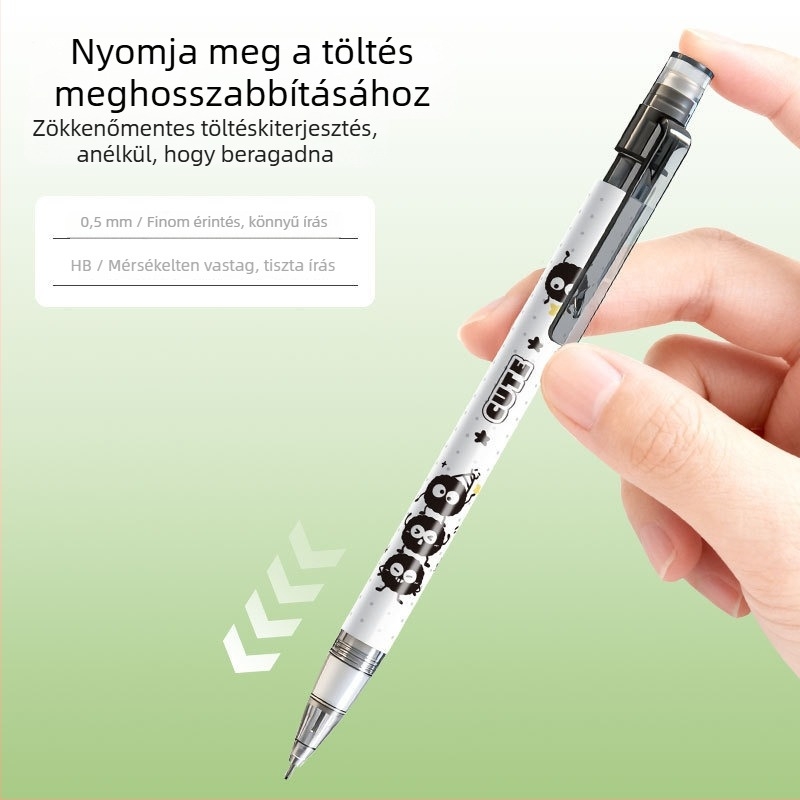 Mechanikus ceruza Zxb019, visszahúzható mechanizmussal, műanyag test