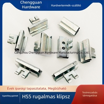 Rugalmas csiptető, V-formájú rozsdamentes acél csat, mangán acéllemez préselt alkatrészek, csúszásmentes rögzítő, testreszabható átmérő, Sincerity Crown márka