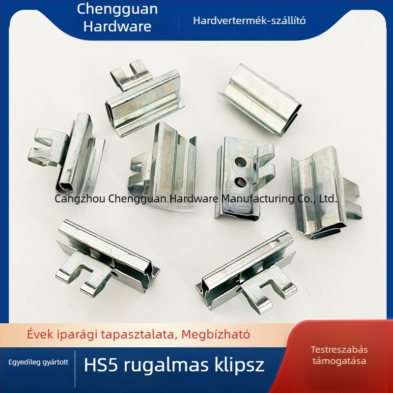Rugalmas csiptető, V-formájú rozsdamentes acél csat, mangán acéllemez préselt alkatrészek, csúszásmentes rögzítő, testreszabható átmérő, Sincerity Crown márka