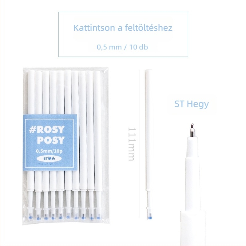 RosyPosy ST Neutral töltőkészlet nyomógombos tollhoz 0.5mm, műanyag