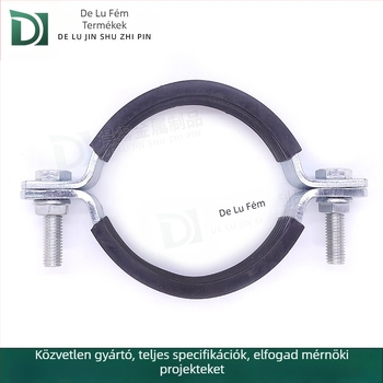 Dew O-típusú ütésbiztos tartó gumírozott csiptetővel a csőfolyosóhoz, O-alakú csőköteg, névleges Ø26 mm, rögzítő Ø25 mm, márka Dew