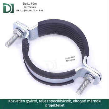 Dew O-típusú ütésbiztos tartó gumírozott csiptetővel a csőfolyosóhoz, O-alakú csőköteg, névleges Ø26 mm, rögzítő Ø25 mm, márka Dew