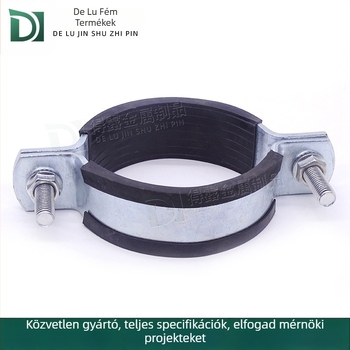 Dew O-típusú ütésbiztos tartó gumírozott csiptetővel a csőfolyosóhoz, O-alakú csőköteg, névleges Ø26 mm, rögzítő Ø25 mm, márka Dew