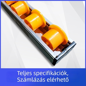 Alumínium-ötvözet sín rozsdamentes acél éllel – megerősített raktári polcokhoz