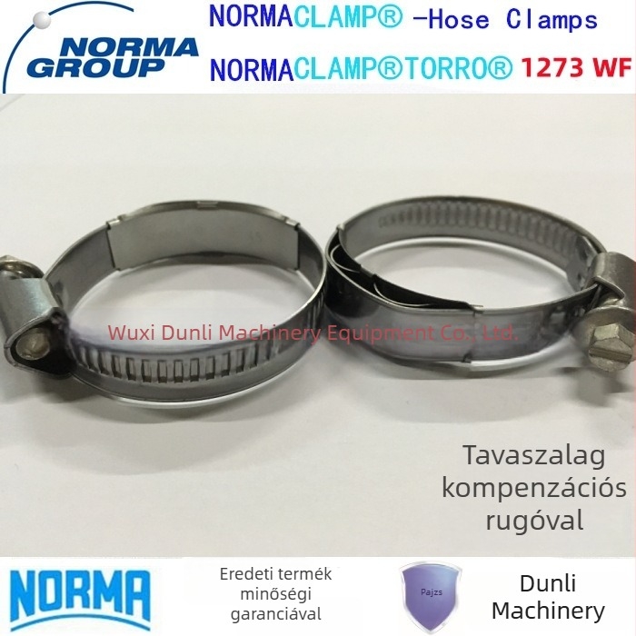 NORMA kompenzációs tömlőbilincs, névleges átmérő 16-90 mm, szalag szélesség 12 mm, csavarok C7