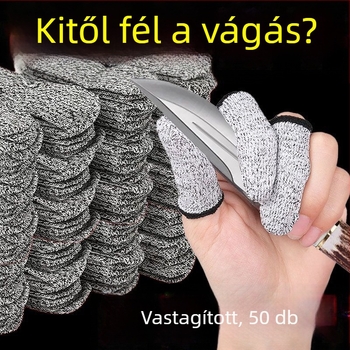 Egyszer használatos vágásvédő ujjvédők, vastagabb kopásálló ujjvédők kertekhez