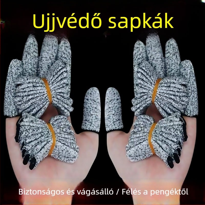 Egyszer használatos vágásvédő ujjvédők, vastagabb kopásálló ujjvédők kertekhez
