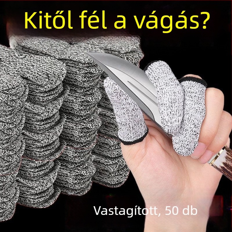 Egyszer használatos vágásvédő ujjvédők, vastagabb kopásálló ujjvédők kertekhez