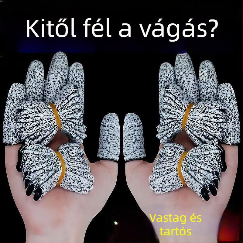 Egyszer használatos vágásvédő ujjvédők, vastagabb kopásálló ujjvédők kertekhez
