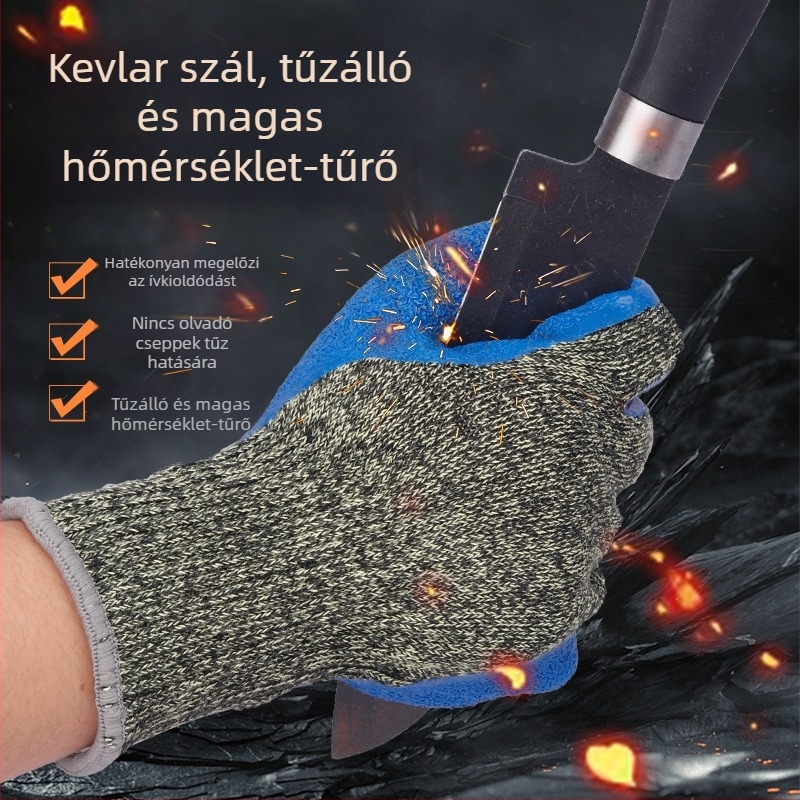 Hao deyu Kevlar Latex vágásálló munkavédelmi kesztyű elektromos hegesztéshez és fémiparhoz