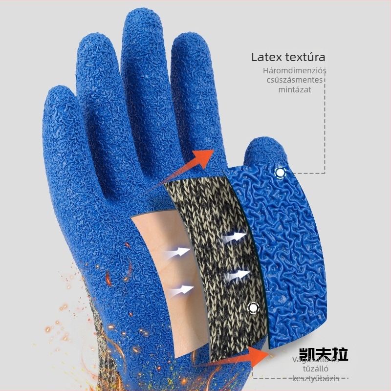 Hao deyu Kevlar Latex vágásálló munkavédelmi kesztyű elektromos hegesztéshez és fémiparhoz