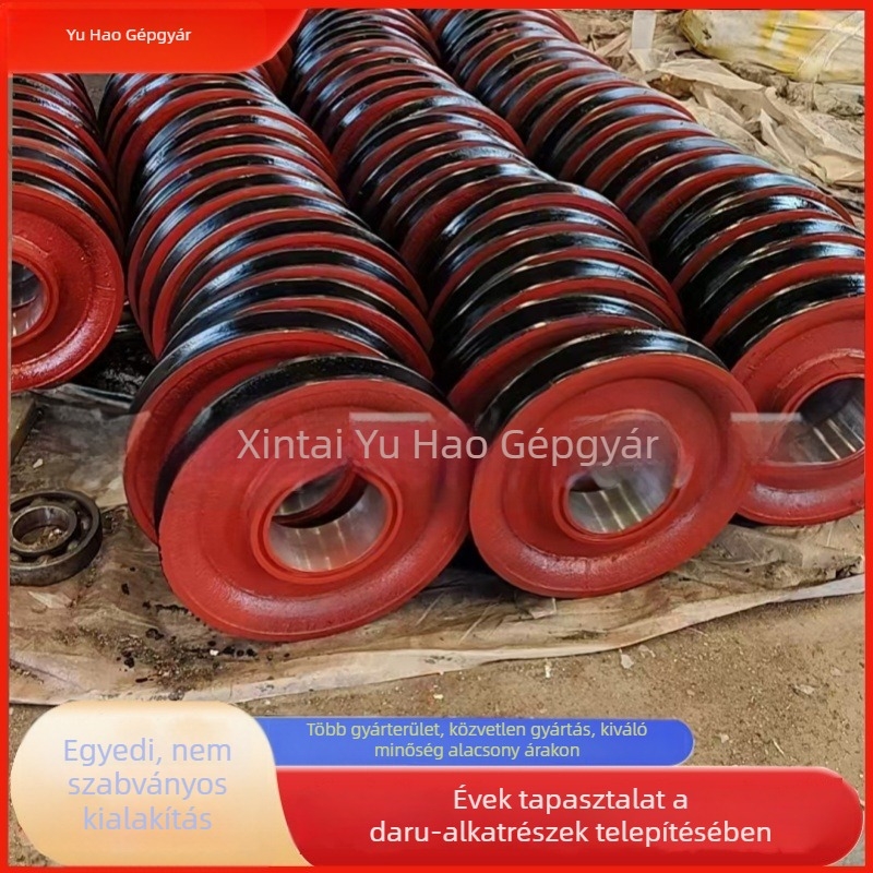 Öntött acél görgők darukhoz — Görgők mozgáshoz daruknál, Kiegészítő daruk, Egyoldalú görgők