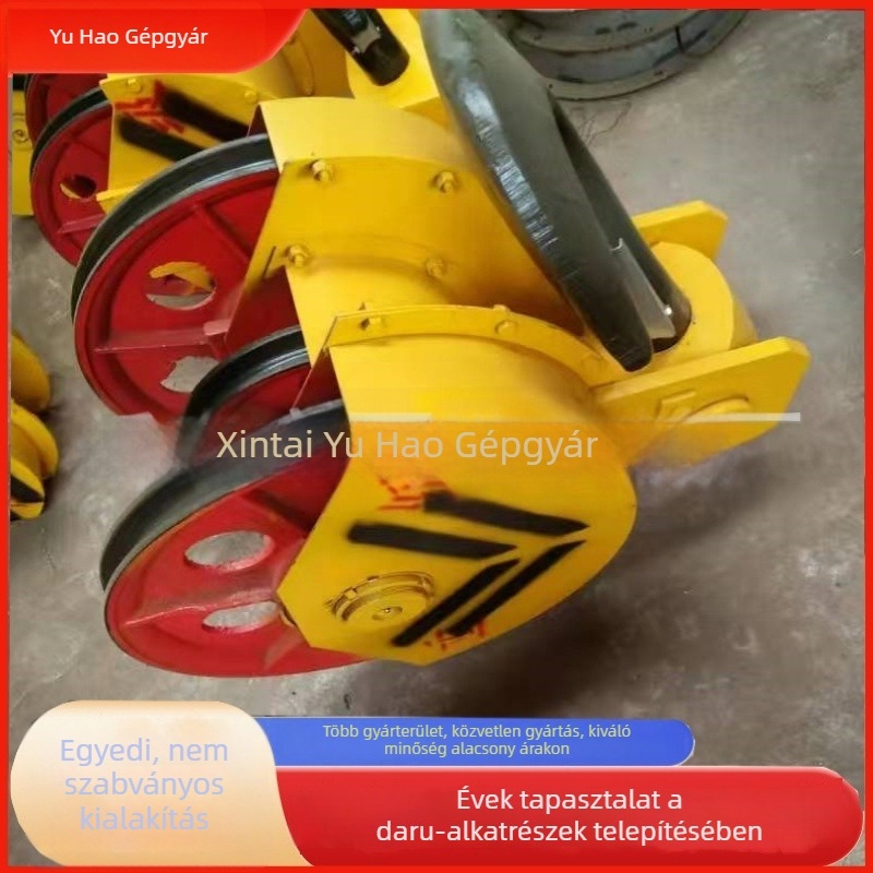 Öntött acél görgők darukhoz — Görgők mozgáshoz daruknál, Kiegészítő daruk, Egyoldalú görgők