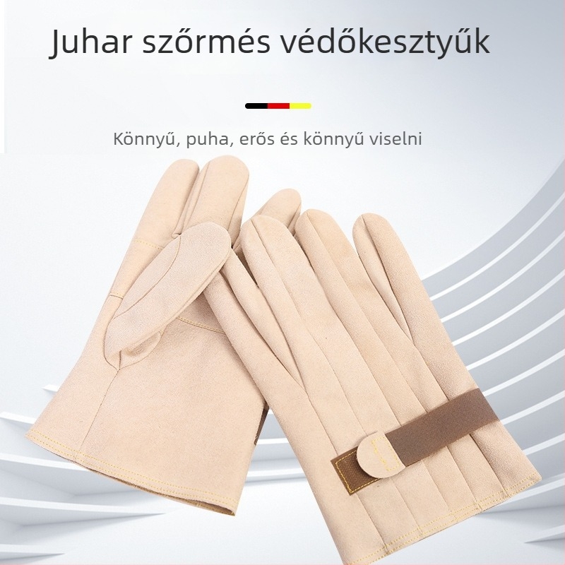 YS báránybőr védőkesztyű elektromos munkákhoz, vágásálló, 50 g, elektromos kivitelezés