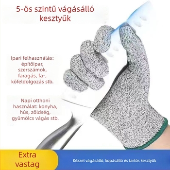 Nylonból készült vágásálló kesztyűk építkezésre és otthoni használatra – vágásálló munkavédelmi kesztyűk