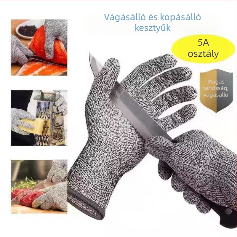 Nylonból készült vágásálló kesztyűk építkezésre és otthoni használatra – vágásálló munkavédelmi kesztyűk