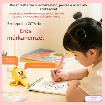 Intelligens látásvédő eszköz gyermekeknek, testtartás-korrigáló a myopia megelőzéséhez és a helyes üléspozícióhoz az íróasztalnál
