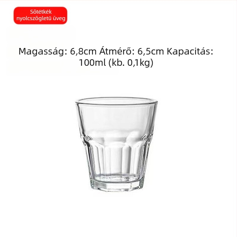 Szeszes italok pohárkészlet – temperált üveg, egyszerű stílus, kapacitás 1000 ml vagy több
