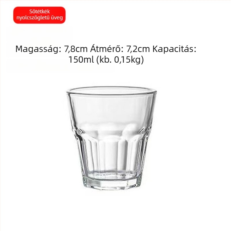 Szeszes italok pohárkészlet – temperált üveg, egyszerű stílus, kapacitás 1000 ml vagy több