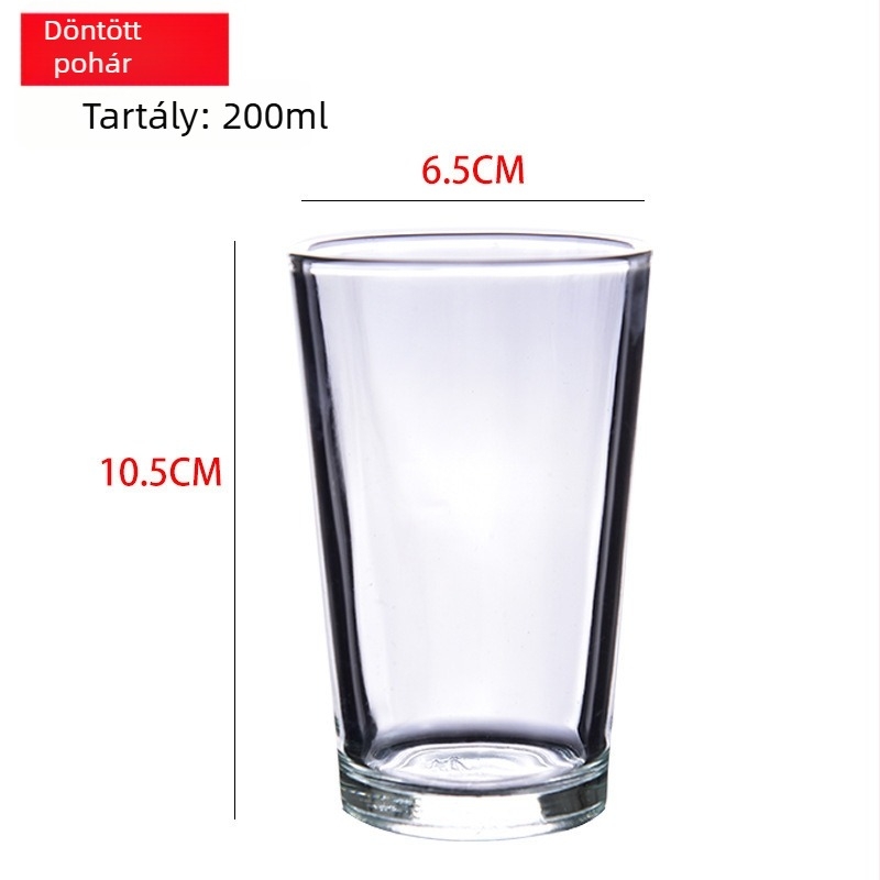 Szeszes italok pohárkészlet – temperált üveg, egyszerű stílus, kapacitás 1000 ml vagy több