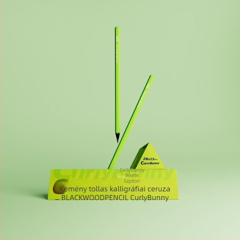 Curly Bunn Fekete fa ceruza HB/2B írásgyakorlatokhoz – 1–2. osztály