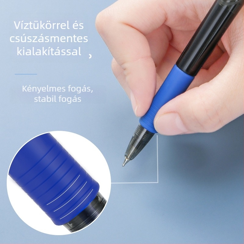 Zebra A200/A100 golyóstoll, 0.7 mm, nyomógombos, diákok számára