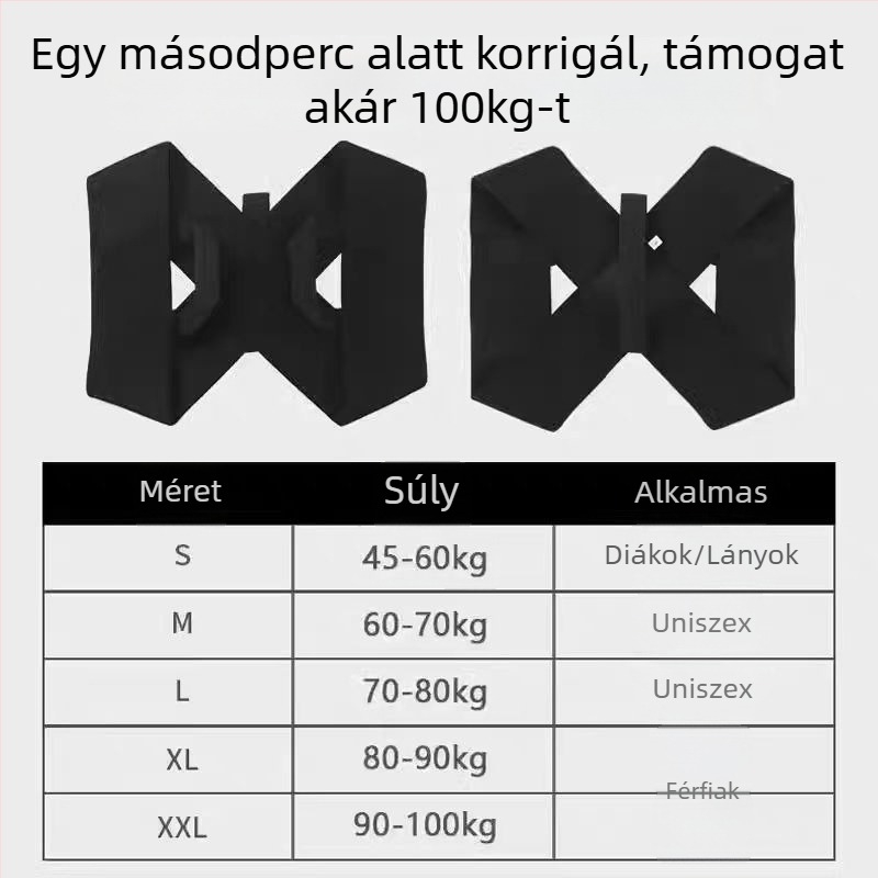 Megvastított tartásjavító öv – Camelback Strap modell, To Mu márka, bevezetve 2024-ben, nők számára