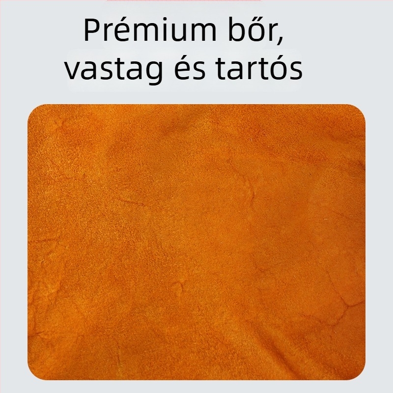 Finder/Discoverer hegesztő kesztyűk, megvastagodott, kopásálló nubuk bőr + vászon, hegesztéshez, munkavédelmi kesztyű