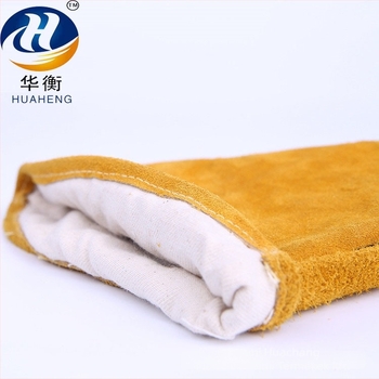 Hegesztő kesztyűk, marhabőrből, elektromos hegesztéshez, Hualan