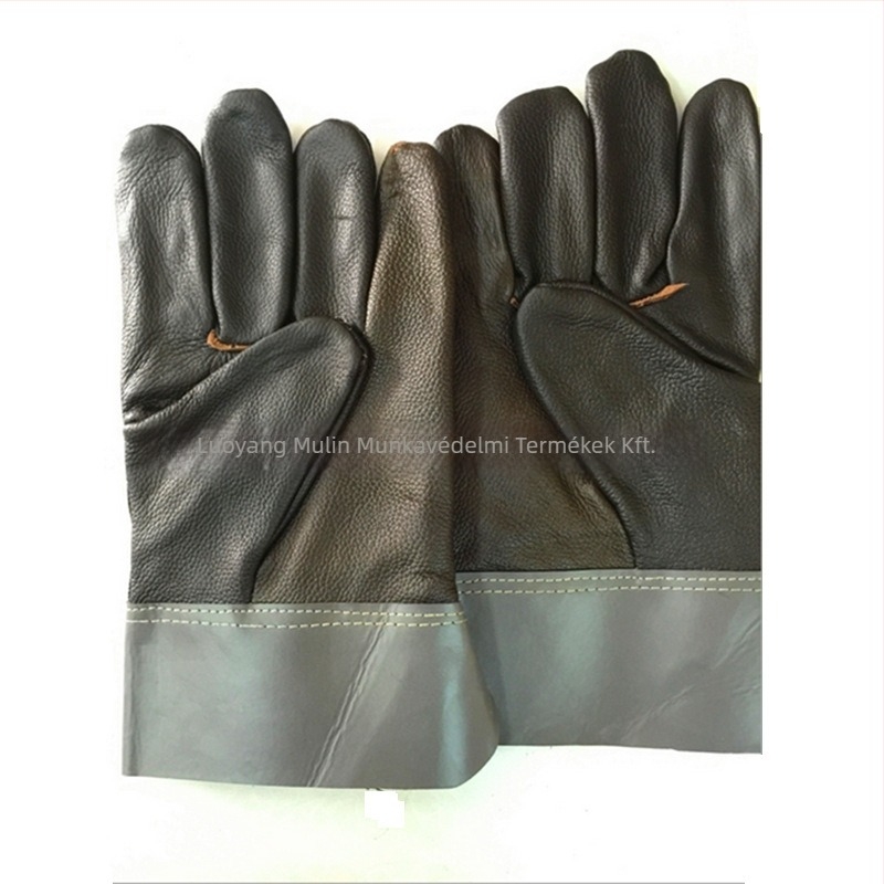 Ox Shield marhabőrből készült hegesztő kesztyűk, első réteg, rövid, ipari és mezőgazdasági felhasználásra, kopásálló, csúszásmentes