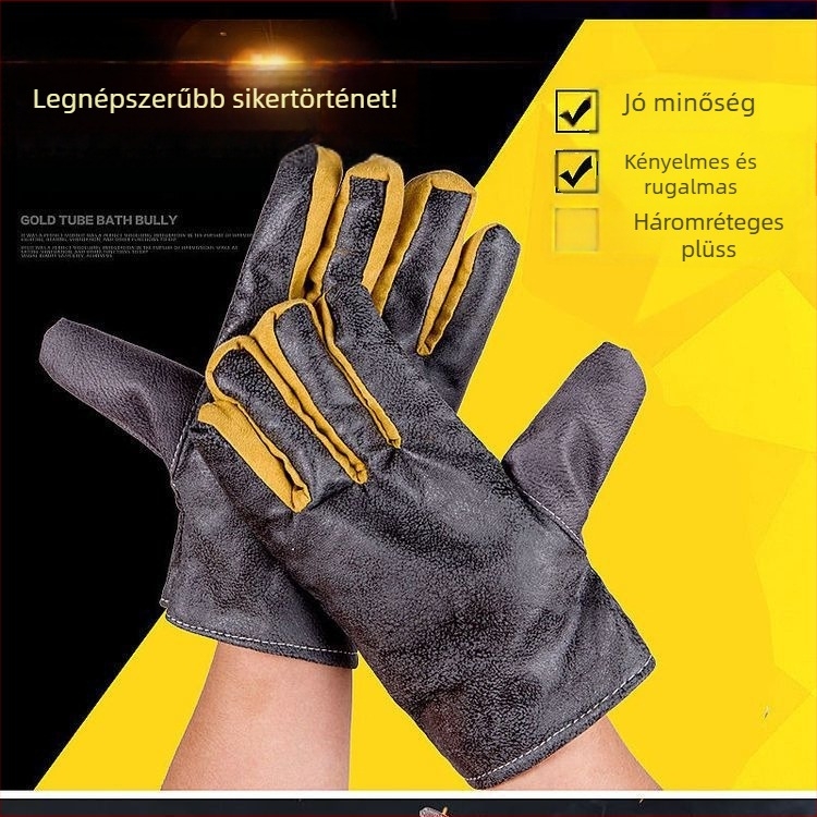 Munkás kesztyűk csúszásmentes, kopásálló, olajálló (Légáteresztő; Hőálló; Súly: 60 g)