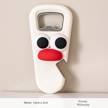 Unique üvegnyitó, rozsdamentes acélból, sörhöz és borhoz