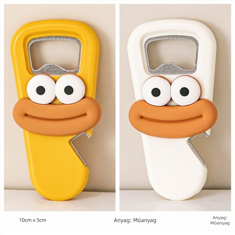 Unique üvegnyitó, rozsdamentes acélból, sörhöz és borhoz