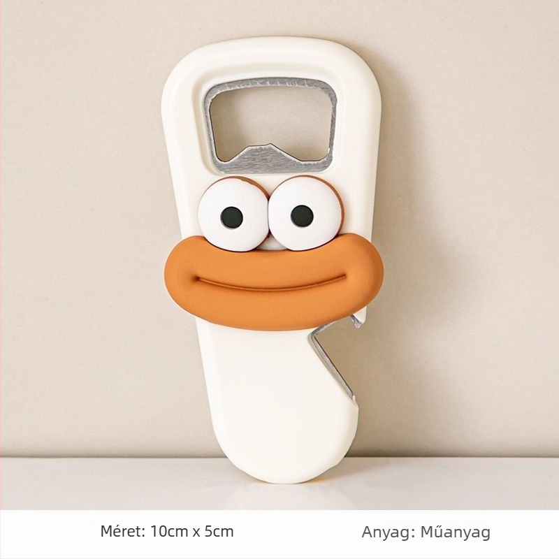 Unique üvegnyitó, rozsdamentes acélból, sörhöz és borhoz