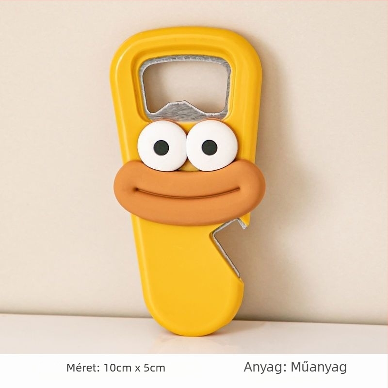 Unique üvegnyitó, rozsdamentes acélból, sörhöz és borhoz