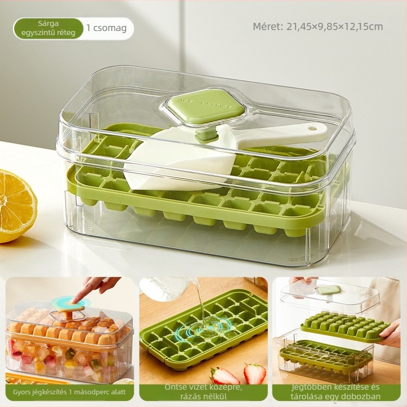 Négyzet alakú jégkocka forma – PP műanyag, könnyű kiemelés, testreszabási lehetőség