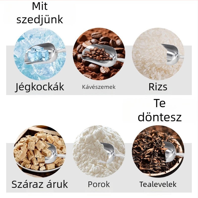 Alumíniumötvözetből készült jégkanál rozsdamentes acél fogantyúval – jégkészítőkhöz, élelmiszer- és bár koktélokhoz