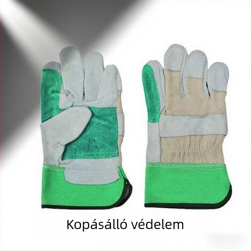 Elephant Tribe hegesztőkesztyűk, tehénbőrből, hőszigeteléssel, magas hőmérséklet-ellenálló, ívhegesztéshez, hosszú és rövid stílusok
