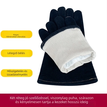 Tehénbőr hegesztő kesztyűk, hegesztéshez, kód 0032