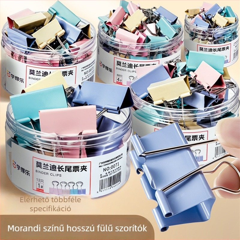 Fém dokumentumclip – többfunkciós irodai clip dokumentumokra és mappákra (Brand: Xudele; Material: Metal; Product Type: Binder clip)