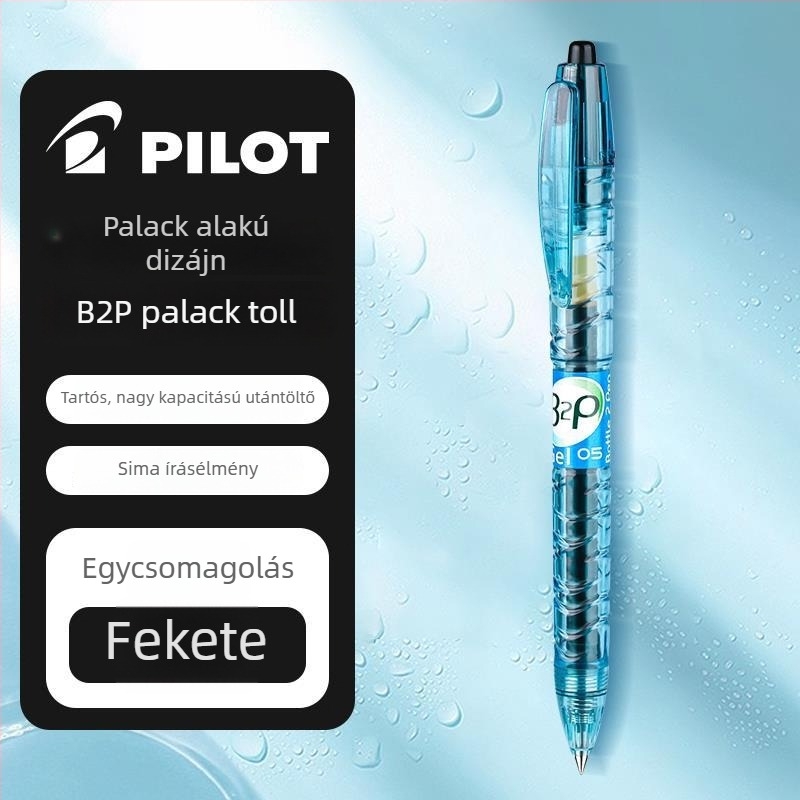 Pilot Baile Baote üveg toll B2P gél toll, fekete/kék, diákoknak