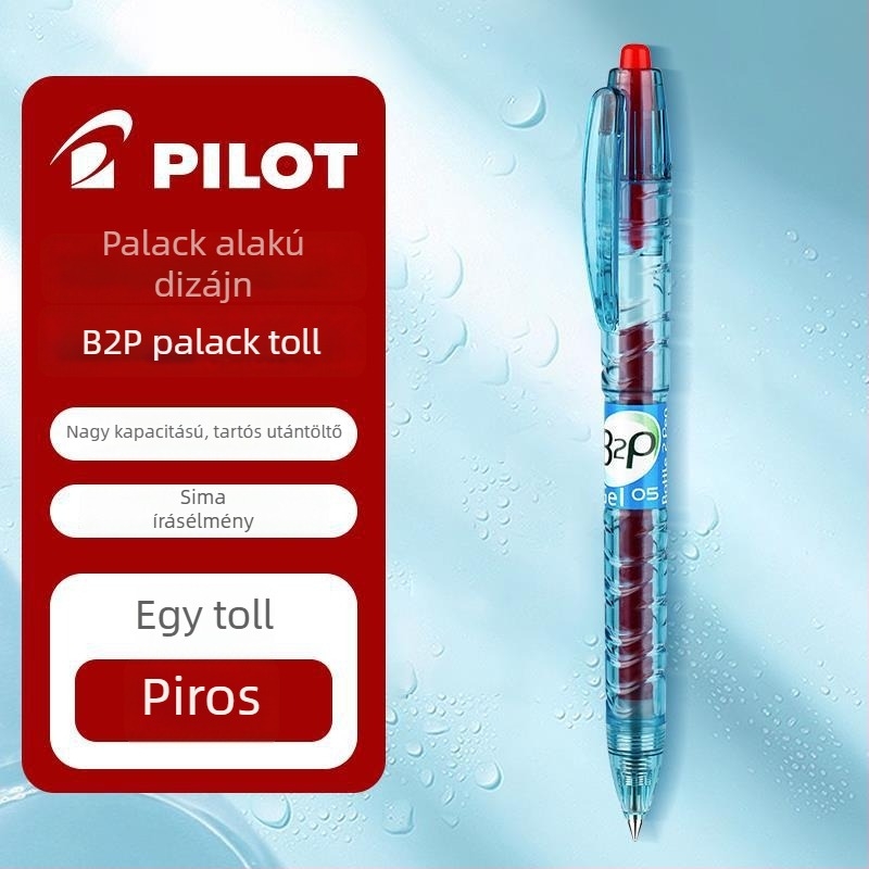 Pilot Baile Baote üveg toll B2P gél toll, fekete/kék, diákoknak