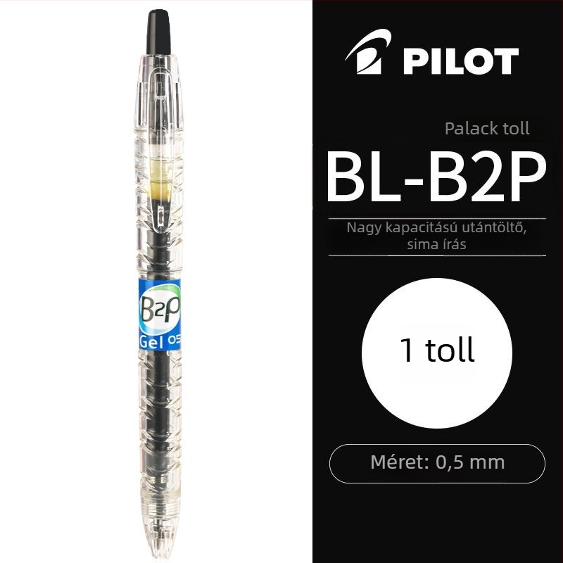 Pilot Baile Baote üveg toll B2P gél toll, fekete/kék, diákoknak
