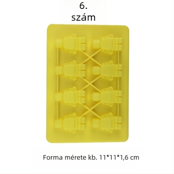 Szilikon sütőforma szabálytalan alakú (Anyag: szilikon; Használat: sütés; Csomagolás: egyedi OPP csomagolás)