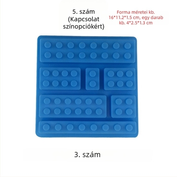 Szilikon sütőforma szabálytalan alakú (Anyag: szilikon; Használat: sütés; Csomagolás: egyedi OPP csomagolás)
