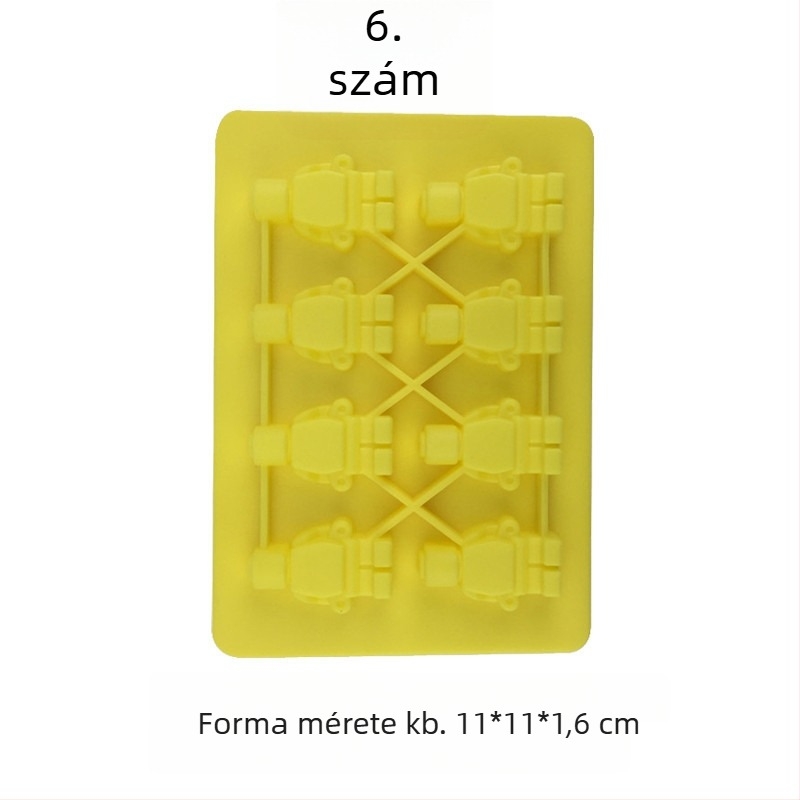 Szilikon sütőforma szabálytalan alakú (Anyag: szilikon; Használat: sütés; Csomagolás: egyedi OPP csomagolás)