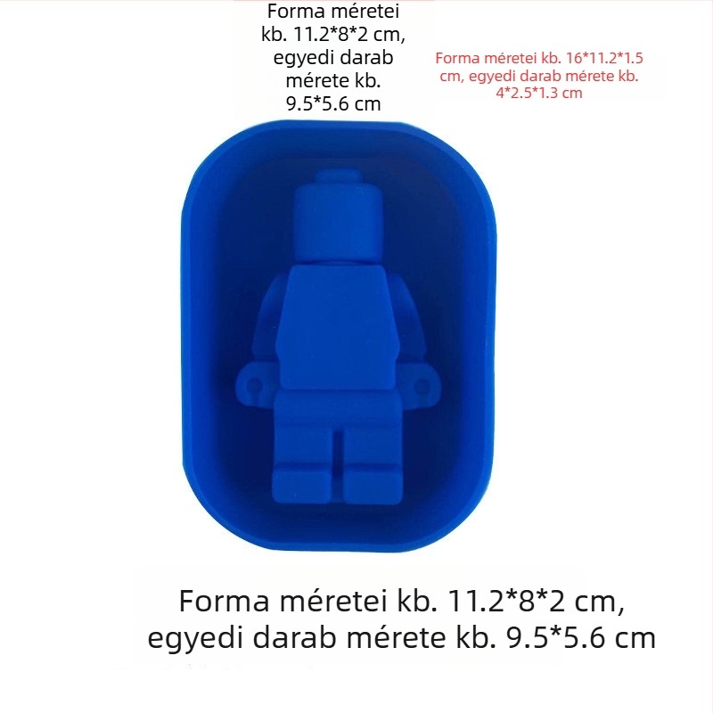 Szilikon sütőforma szabálytalan alakú (Anyag: szilikon; Használat: sütés; Csomagolás: egyedi OPP csomagolás)