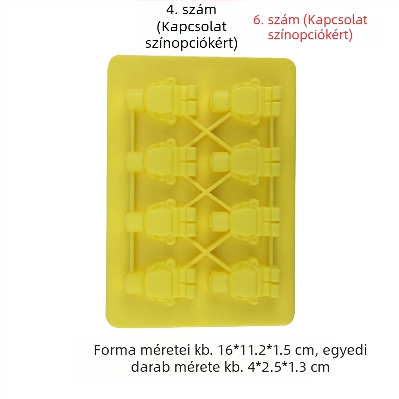 Szilikon sütőforma szabálytalan alakú (Anyag: szilikon; Használat: sütés; Csomagolás: egyedi OPP csomagolás)