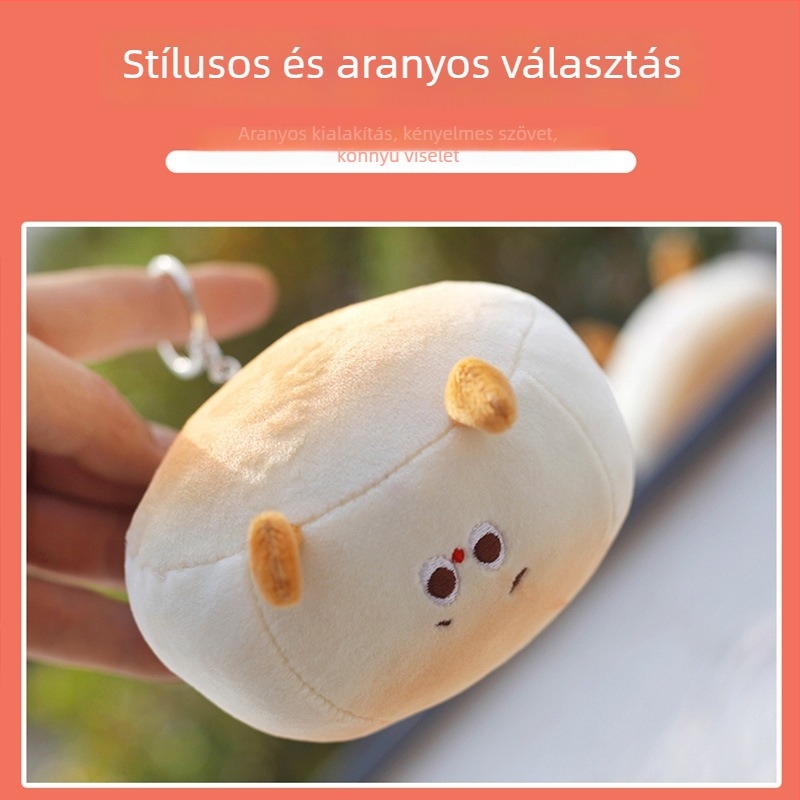 Plüss figura kulcstartóval és táskadísz, állati stílus, rövid plüss, töltet: PP pamut, személyre szabható a rajz alapján, 4–6 éves gyermekeknek
