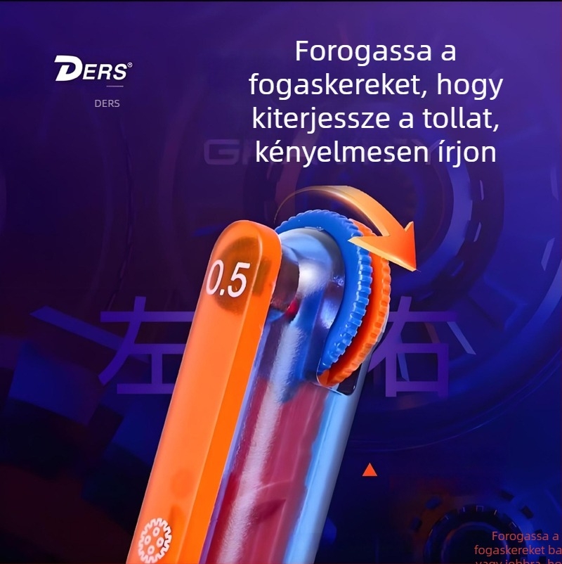Delsh Gear Era 5111 Gél toll - Műanyag test, Nem törölhető, Tollhegy anyaga: Egyéb anyagok